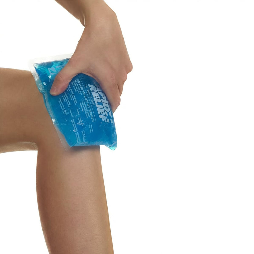 Rapid Relief Ice Pack for Injuries Reusable – Medium Ice Pack or Heat Pack with Gel That Stays Flexible When Frozen, Cold Therapy for Knee, Elbow and Muscle Aches, 5 x 9 Inch, 1 Count 🍁 All In One Marketplace Canada