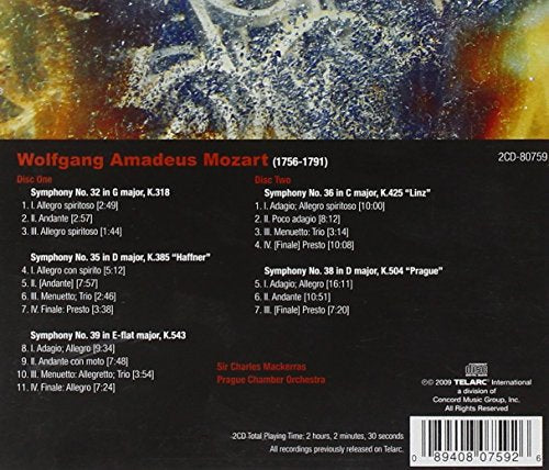 Mozart: Symphnonies Nos.32 / 35 / 36 & 38 / Var