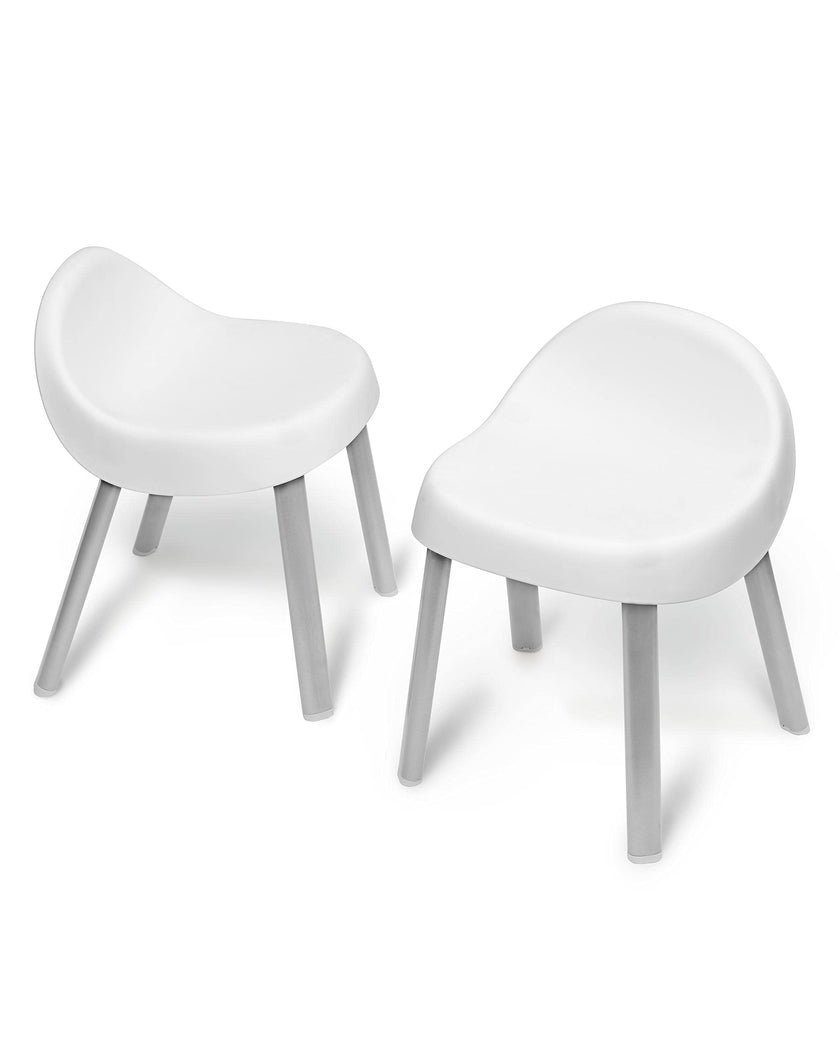 Skip Hop Toddler's Activity Chairs, Set of 2, Metal, White 🍁 All In One Marketplace Canada