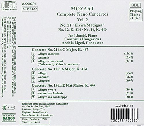 Mozart: Piano Concertos Nos. 21, 12 & 14