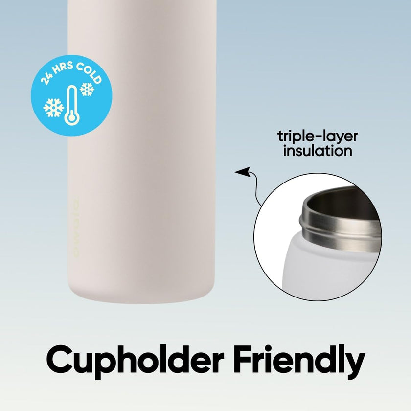 Owala FreeSip Insulated Stainless Steel Water Bottle with Straw for Sports and Travel, BPA-Free, 32oz, Iced Breeze 🍁 All In One Marketplace Canada