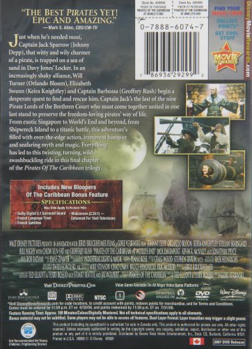 Pirates of the Caribbean: At World's End - DVD (Used)