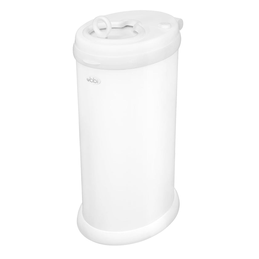 Ubbi Stainless Steel Diaper Pail, Odor Locking, No Special Bag Required, Award-Winning, Registry Must-Have, Matte White 🍁 All In One Marketplace Canada
