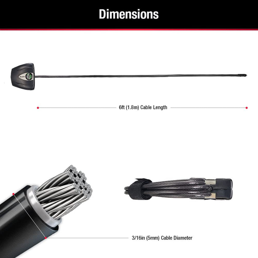 Master Lock Python Cable Lock, Cable Lock with Keys, Trail Camera and Kayak Locking Cable, 2 Pack, 8417T,Black 🍁 All In One Marketplace Canada