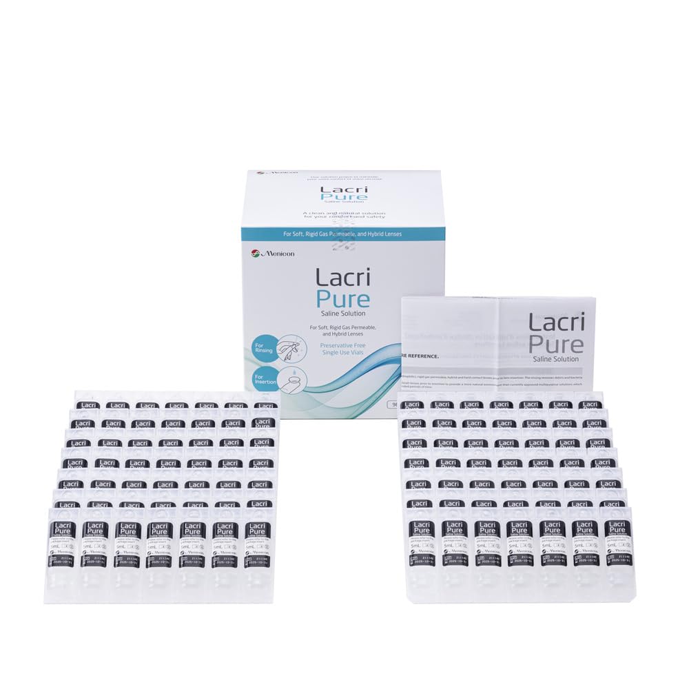 LacriPure Saline Solution 98x5ml vial Box 🍁 All In One Marketplace Canada