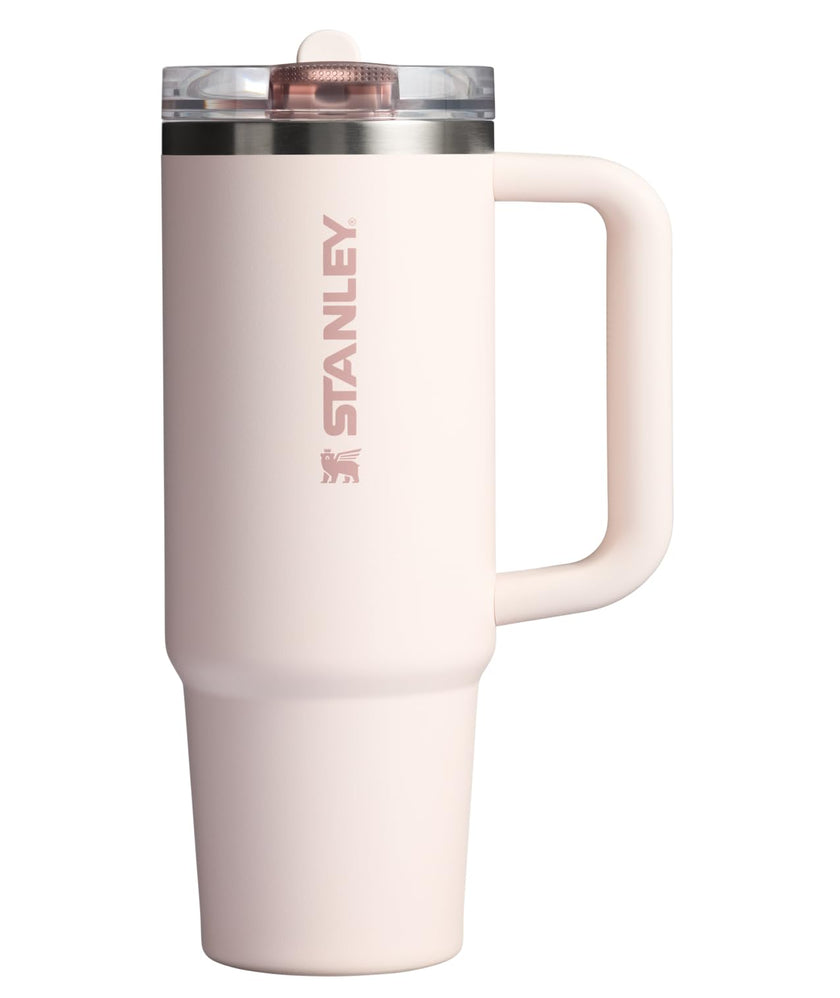 Stanley Quencher ProTour Flip Straw Tumbler with Leakproof Lid 30 oz | Built-in Straw and Handle | Cup Holder Compatible for Travel | Insulated Stainless Steel Cup | BPA-Free | Rose Quartz 🍁 All In One Marketplace Canada