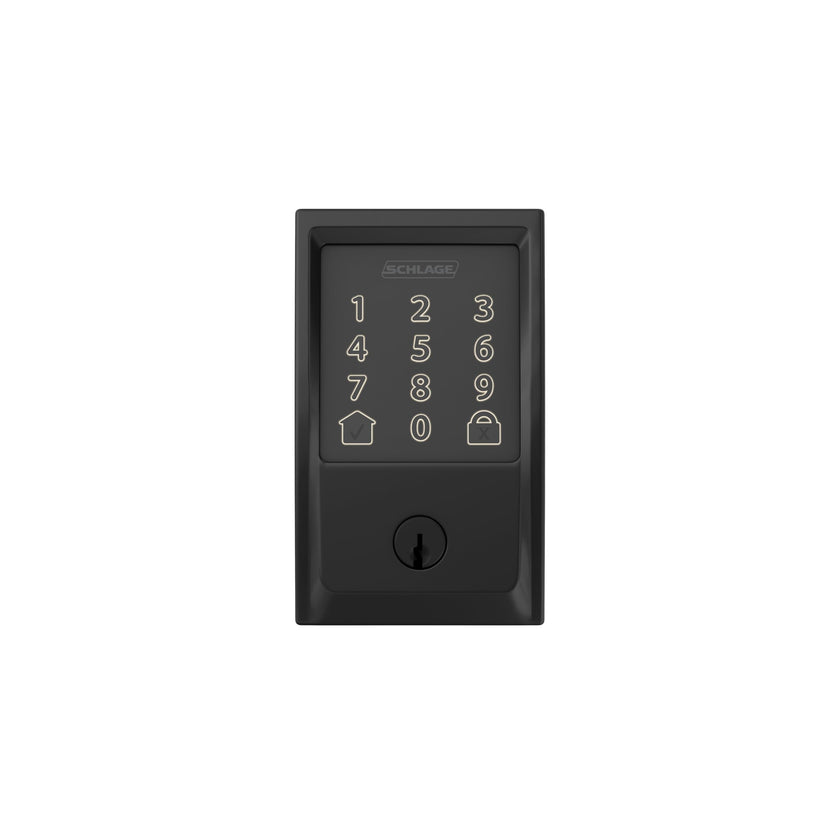 Schlage Encode Smart WiFi Deadbolt Lock with Greenwich Trim, Matte Black 🍁 All In One Marketplace Canada