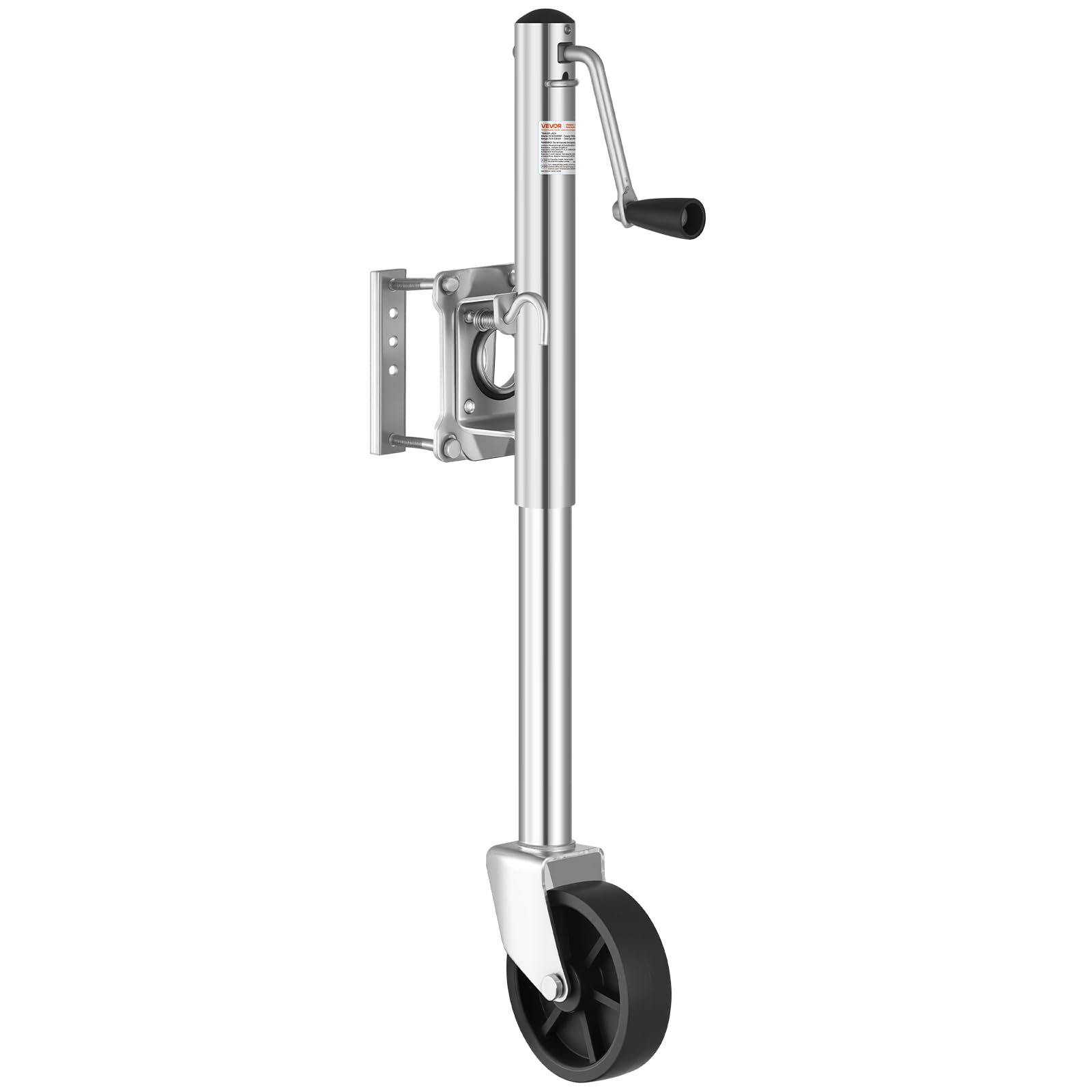 VEVOR Trailer Jack with Wheel, 1000 lbs Load Capacity, Heavy Duty Swivel Boat Trailer Jack with PP Single Wheel & Ergonomic Handle, 10-inch Lift, Fit for RVs, Boats, Horse Trailers, Utility Trailers 🍁 All In One Marketplace Canada
