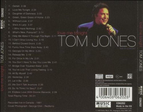 Tome Jones / Love Me Tonight - CD (Used)