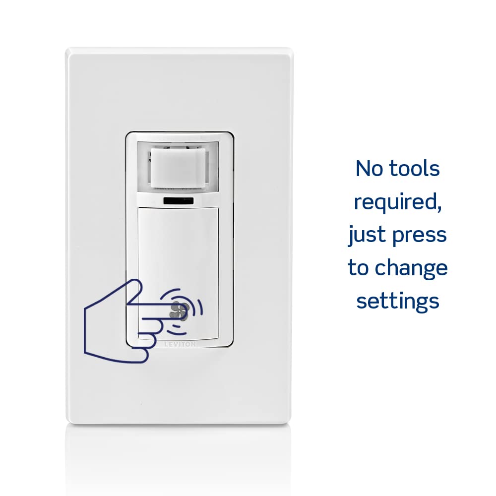Leviton Humidity Sensor Switch for Bathroom Exhaust Fan, automate Ventilation, air Circulation, Moisture Control, ¼ HP, Single Pole, DHS05-1LW, White 🍁 All In One Marketplace Canada