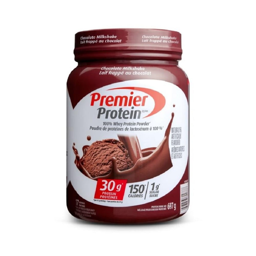 Premier Protein Powder, Chocolate Milkshake, High Protein Powder, 30g of Protein, 1g Sugar, 100% Whey Protein, Keto Friendly, Gluten Free, 17 Servings, 697 Grams 🍁 All In One Marketplace Canada