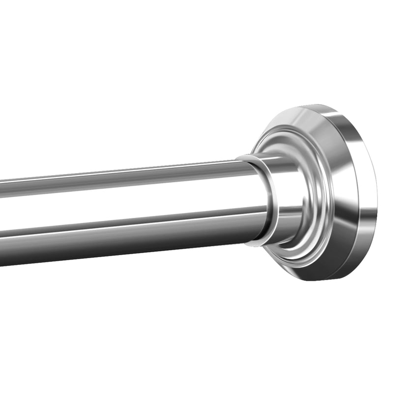 Shower Curtain Rod 30 to 76 Inches, 1 Inch Adjustable Spring Tension Stainless Steel Shower Rod No Drill for Bathroom, Closet, Window, Room Divider, Never Rust, Non Slip, Chrome 🍁 All In One Marketplace Canada