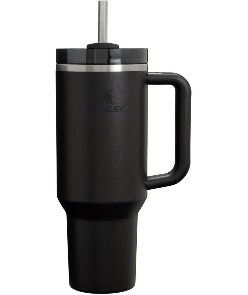 Stanley Quencher H2.0 Tumbler with Handle and Straw 40 oz | Flowstate 3-Position Lid | Cup Holder Compatible for Travel | Insulated Stainless Steel Cup | BPA-Free | Black 2.0 🍁 All In One Marketplace Canada