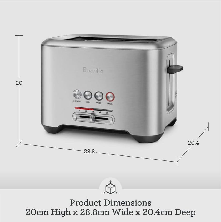 Breville A Bit More 2 Slice Toaster - BREBTA720XL silver 🍁 All In One Marketplace Canada
