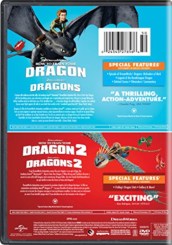 How To Train Your Dragon 1+2 Double Feature Icon - DVD