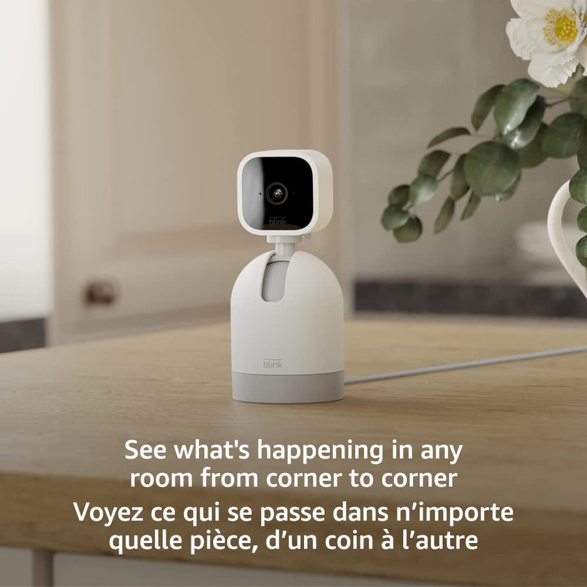 Blink Mini Pan-Tilt Camera (newest model), Rotating indoor plug-in smart security camera, two-way audio, HD video, motion detection, Works with Alexa (Black) 🍁 All In One Marketplace Canada