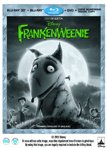 Frankenweenie (version française) [Blu-ray 3D + Blu-ray + DVD + Digital Copy] (Bilingual)