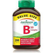 Jamieson Vitamin B50 Complex, Blend of 8 Essential B Vitamins, with Folate for Cellular Health, Supports Energy Production and Metabolism. Vegetarian, Non-GMO. Gluten-Free, Value Size, 200 Caplets, Proudly Canadian 🍁 All In One Marketplace Canada