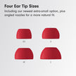 Beats Solo Buds - Wireless Bluetooth Earbuds | 18 Hours of Battery Life | Apple & Android Compatibility | Built-in Microphone - Transparent Red 🍁 All In One Marketplace Canada
