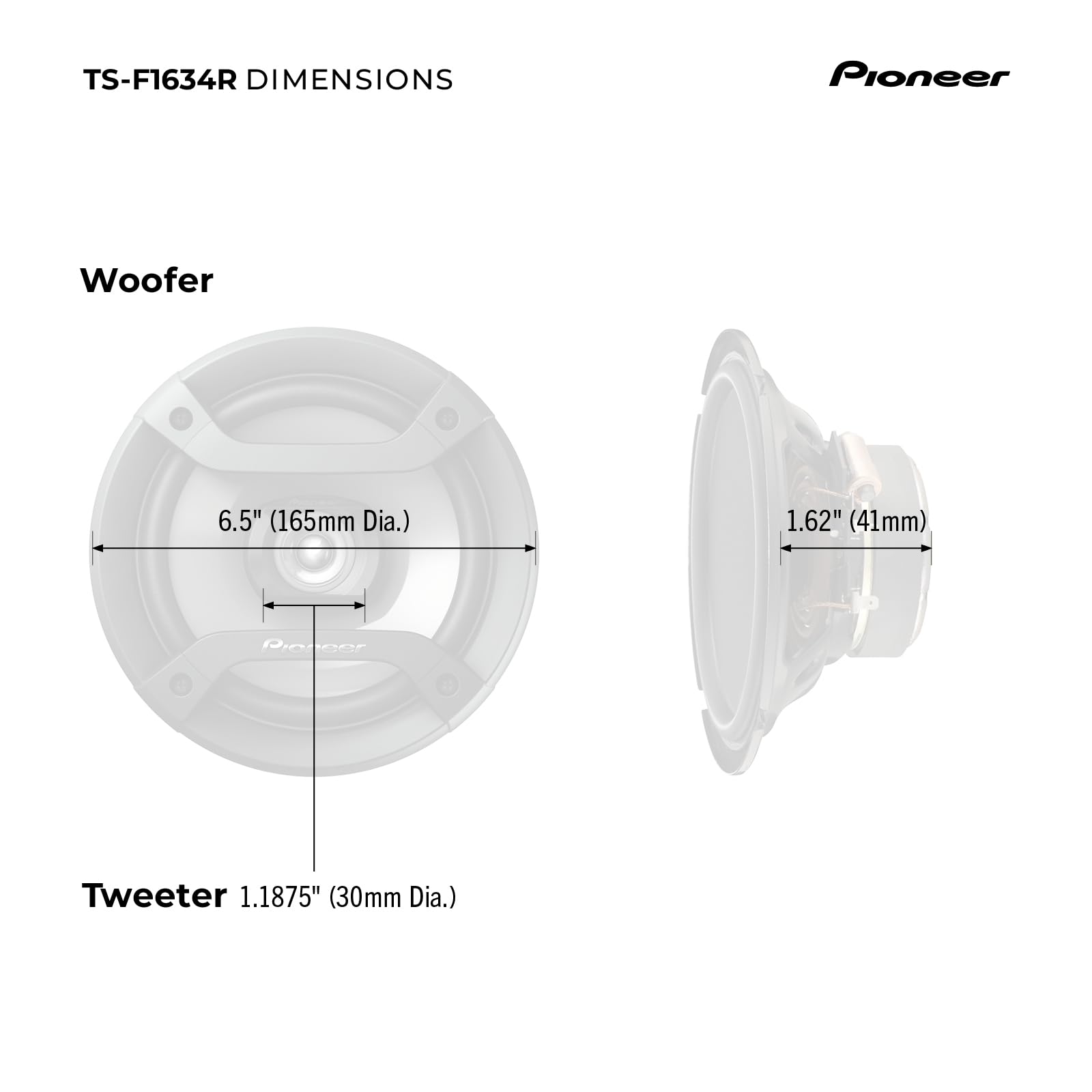 Pioneer TS-F1634R 6.5