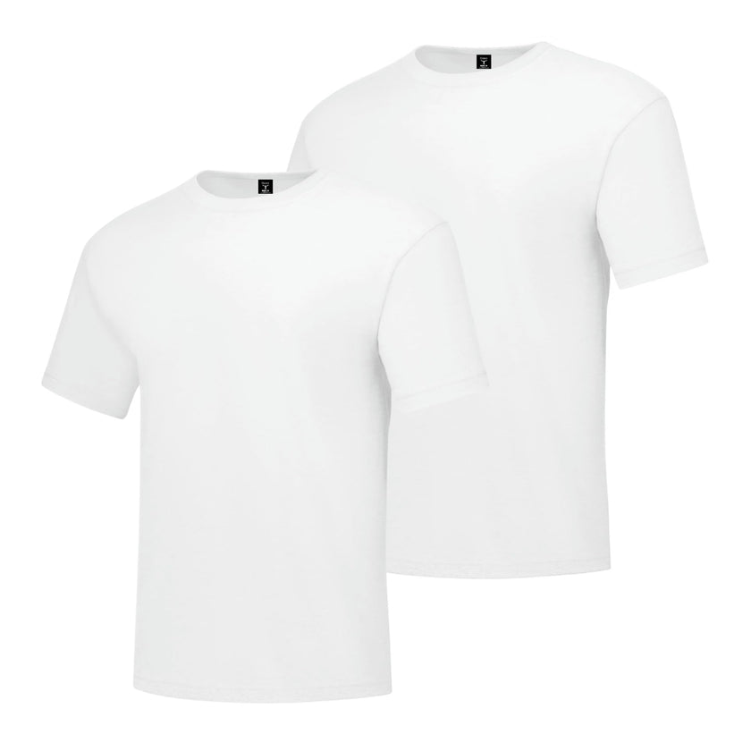 Hanes Size Men's Beefy Short Sleeve Tee Value Pack (2-Pack), White, X-Large/Tall 🍁 All In One Marketplace Canada