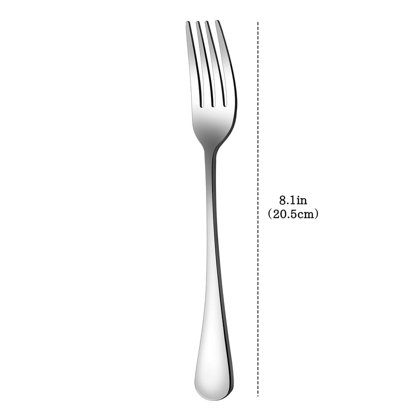Set of 12, Stainless Steel Dinner Forks Silverware Set, Heavy-Duty Dinner Forks (8 Inch) Cutlery Set, Dishwasher Safe (Silver) 🍁 All In One Marketplace Canada