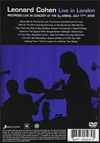 Leonard Cohen / Live in London - DVD
