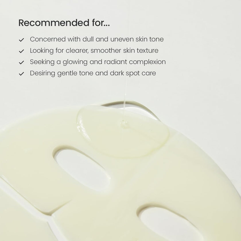 BIODANCE Radiant Vita Niacinamide Real Deep Mask, Hydrogel Mask, Tone Correction, Texture Refining, Radiant Glow, 3-in-1 Visible Care, Korean Skincare, 1.19oz(34g) x 4ea 🍁 All In One Marketplace Canada