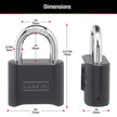Master Lock Black Combination Padlock, Set Your Own Combo Lock, Weather Resistant Indoor and Outdoor Padlocks with Code for Gym Locker, Gate, Shed, 2 Pack, 178EC2 🍁 All In One Marketplace Canada