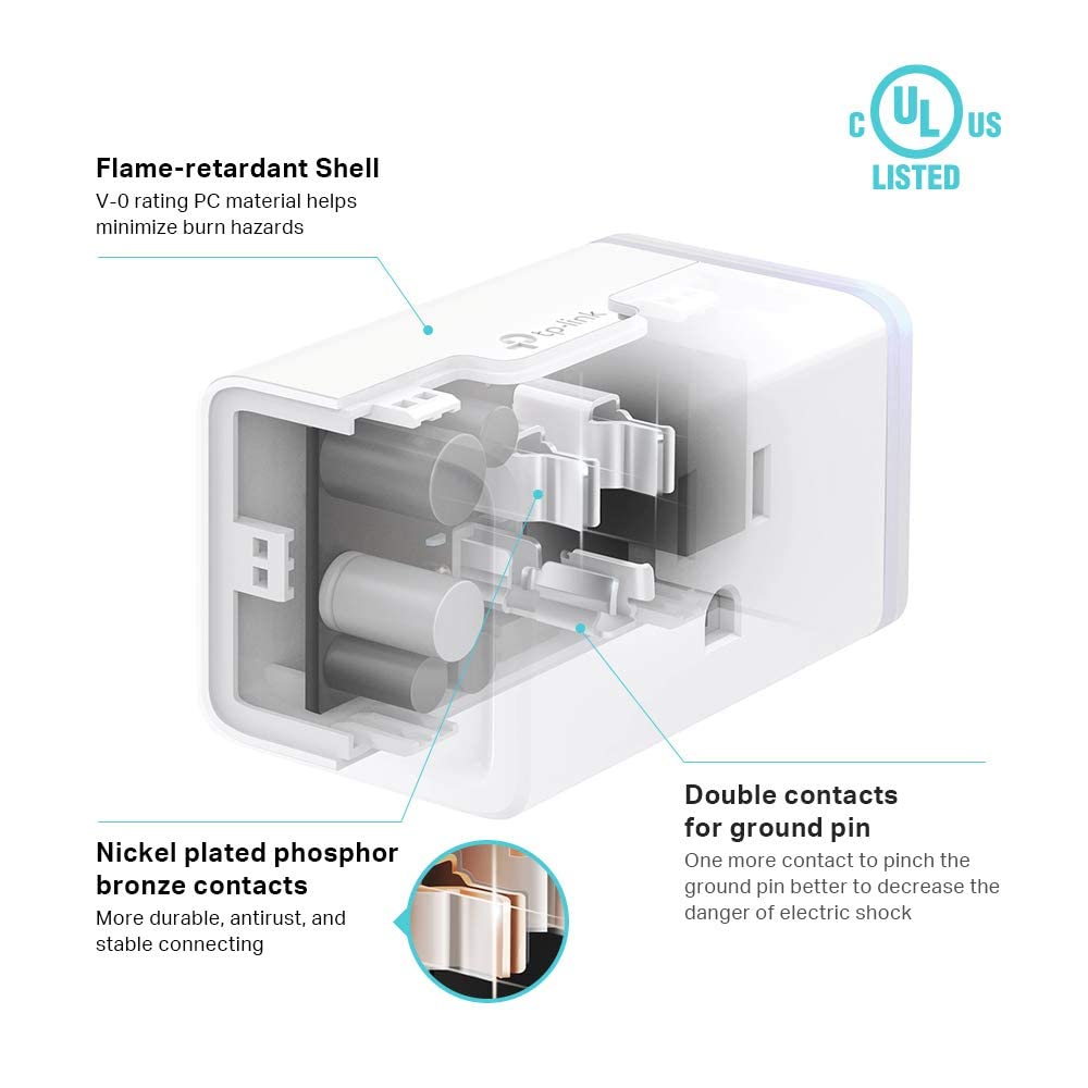 Kasa Smart Plug Mini by TP-Link (HS103P4) - Smart Home WiFi Outlet Works with Alexa, Echo and Google Home, No Hub Required, Remote Control, 2.4GHz WiFi Required, 15 Amp, UL Certified, 4-Pack, White 🍁 All In One Marketplace Canada