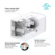Kasa Smart Plug Mini by TP-Link (HS103P2) - Smart Home WiFi Outlet Works with Alexa, Echo and Google Home, No Hub Required, Remote Control, 2.4GHz WiFi Required, 15 Amp, UL Certified, 2-Pack, White 🍁 All In One Marketplace Canada