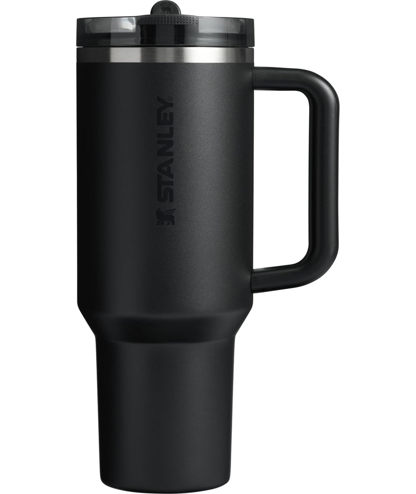 Stanley Quencher ProTour Flip Straw Tumbler with Leakproof Lid 40 oz | Built-in Straw and Handle | Cup Holder Compatible for Travel | Insulated Stainless Steel Cup | BPA-Free | Black 2.0 🍁 All In One Marketplace Canada