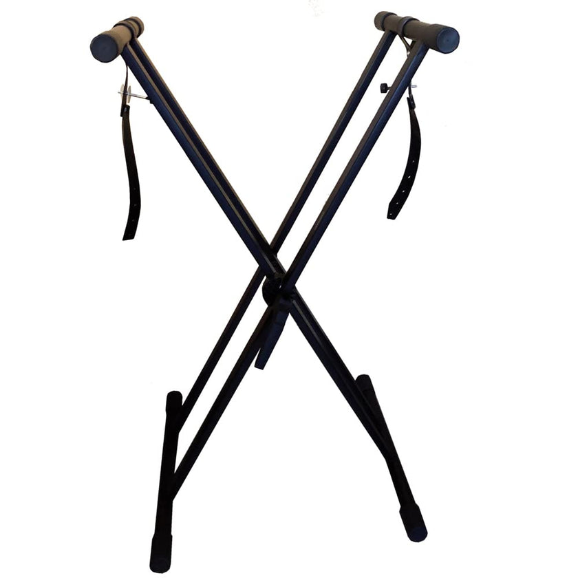 RockJam Xfinity Heavy-Duty, Double-X, Pre-Assembled, Infinitely Adjustable Piano Keyboard Stand with Locking Straps 🍁 All In One Marketplace Canada