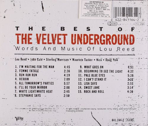 Velvet Underground / Best Of (Words And Music Of Lou Reed)  - CD (Used)