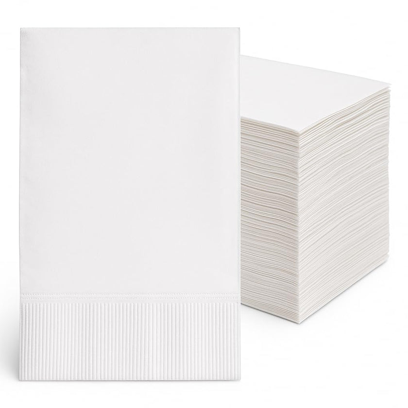Perfect Stix White Dinner Napkin-300 2-Ply White Dinner Napkins, 0.1