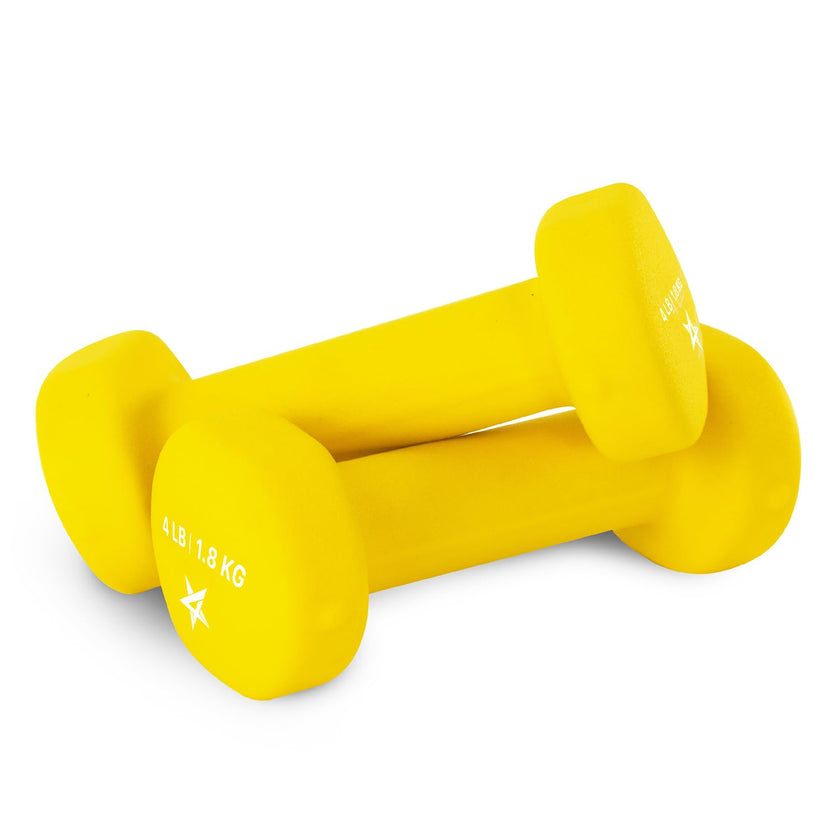 Yes4All Dumbbell Neoprene, poids et haltere, Weight Set, Hand Weights for Women, Dumbbells Pair, Free Weights (Yellow - 4lbs) 🍁 All In One Marketplace Canada