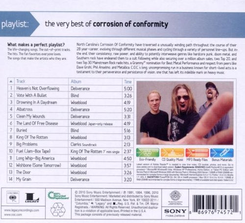Corrosion Of Conformity / Playlist: The Very Best Of Corrosion Of Conformity - CD