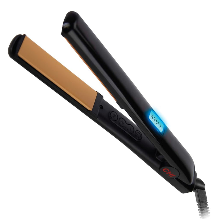 CHI Original Digital Ceramic Hairstyling Iron, Hair Straightener Delivers Shiny, Smooth Results, Even Heat for Less Damage, 1