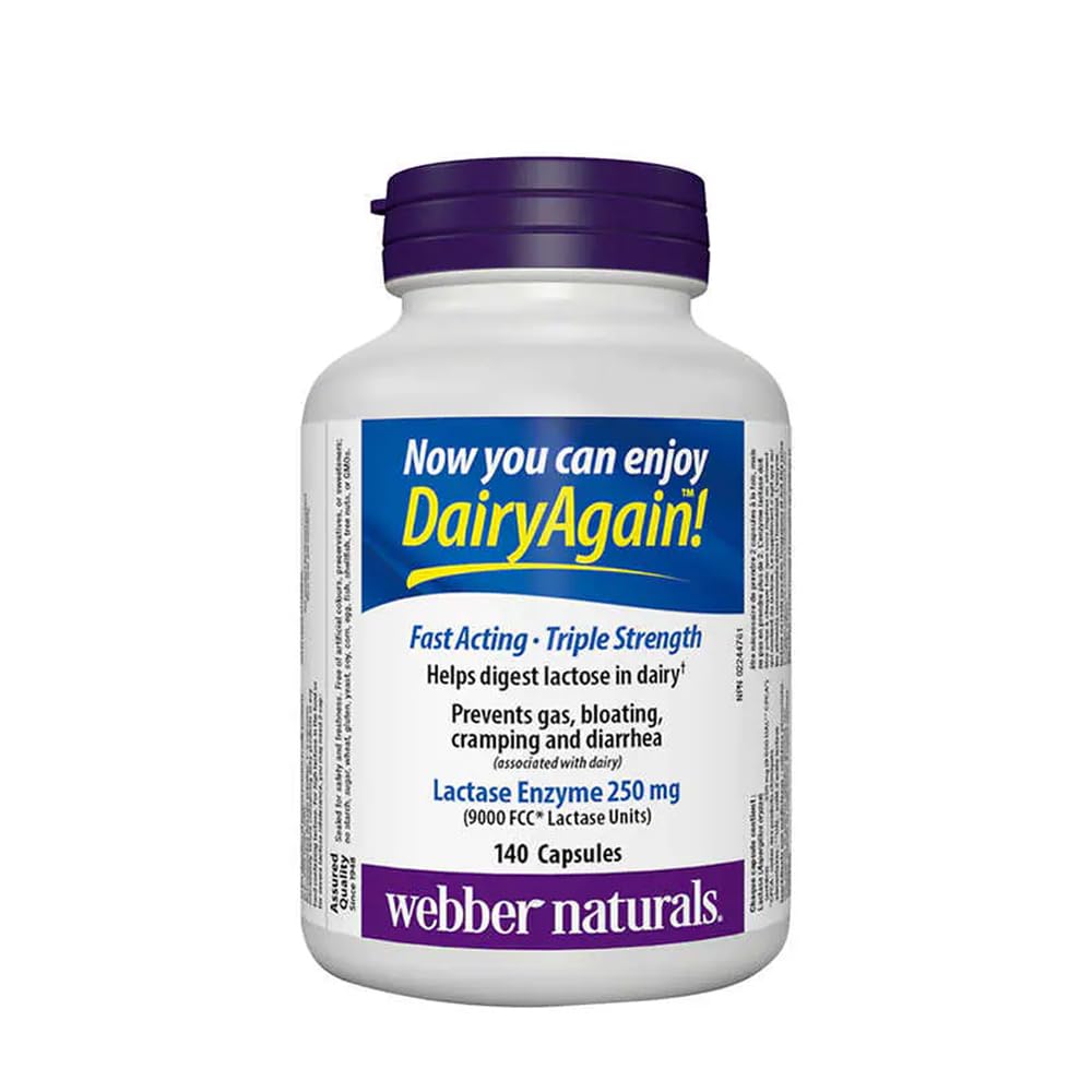 webber naturals Lactase Enzyme 140 Capsules 🍁 All In One Marketplace Canada