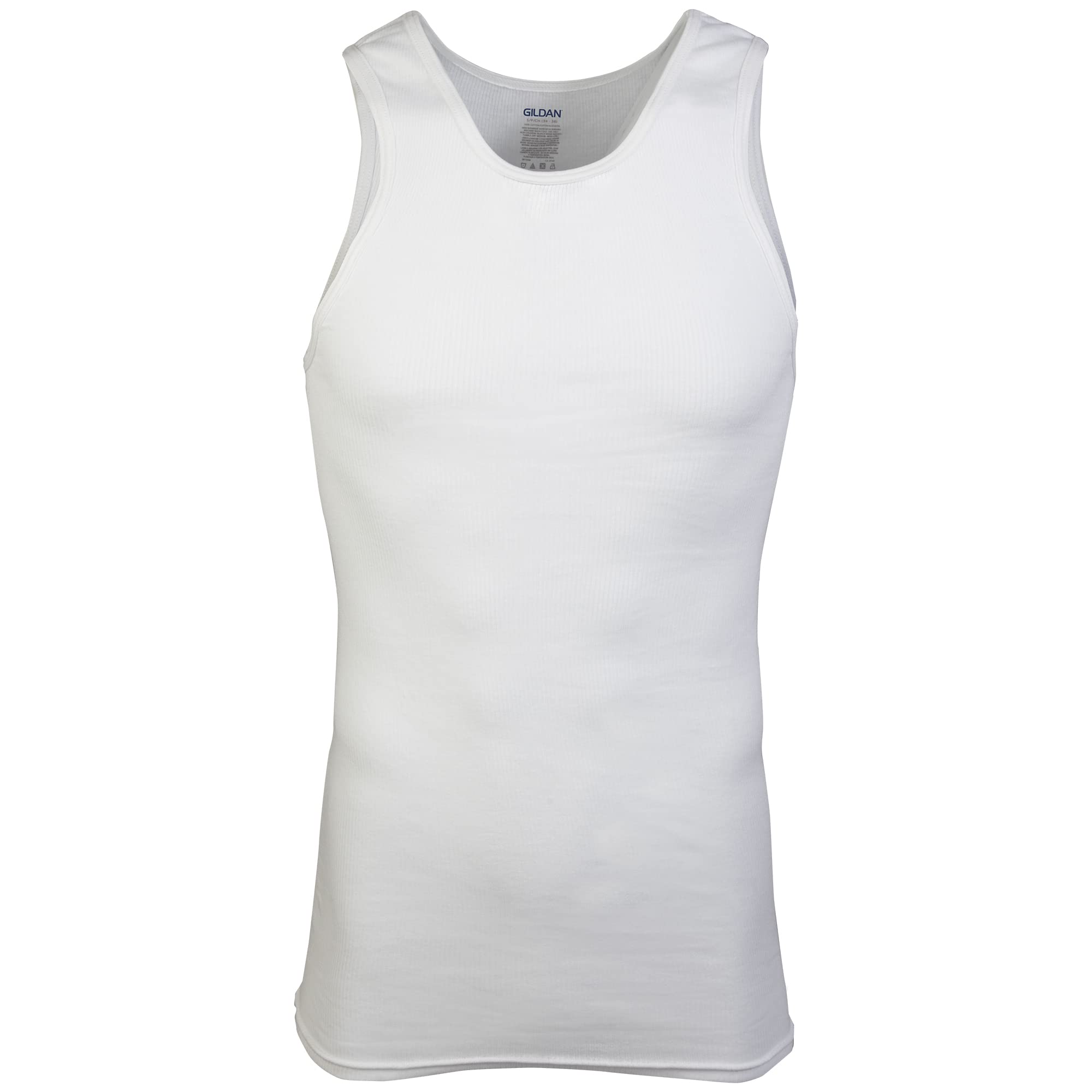 Gildan Men's A-Shirts Tanks Multipack, White (6 Pack), Medium 🍁 All In One Marketplace Canada