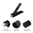 HAWATOUR Nail Clippers Set, Ultra Sharp Sturdy Fingernail and Toenail Clipper Cutters with Visibly Tin Case, Black 🍁 All In One Marketplace Canada