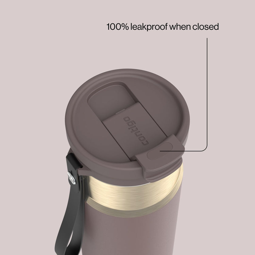 Contigo DualSip 24 oz Water Bottle w/Carry Strap & 2-Way Lid (Drink from Straw or Spout) | Vacuum-Insulated Stainless Steel for Cold Drinks | 100% Leakproof | BPA & Lead-Free | Dishwasher Safe 🍁 All In One Marketplace Canada