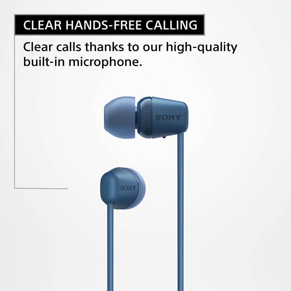 Sony WI-C100 Wireless in-Ear Bluetooth Headphones with Built-in Microphone, Black 🍁 All In One Marketplace Canada