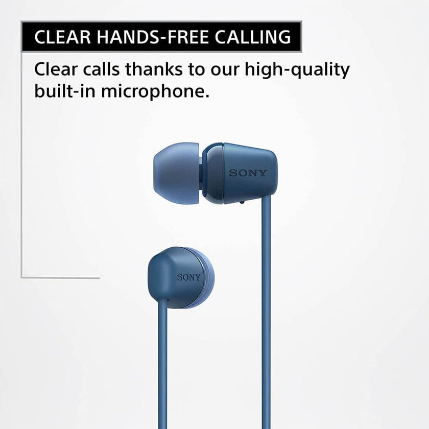 Sony WI-C100 Wireless in-Ear Bluetooth Headphones with Built-in Microphone, Black 🍁 All In One Marketplace Canada