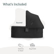 UPPAbaby Bassinet V3 - Compatible with Vista, Cruz, Ridge Strollers - Overnight Sleep Solution - Mattress, Sheet and Bug Shield Included - Jake (Charcoal/Carbon Frame) 🍁 All In One Marketplace Canada