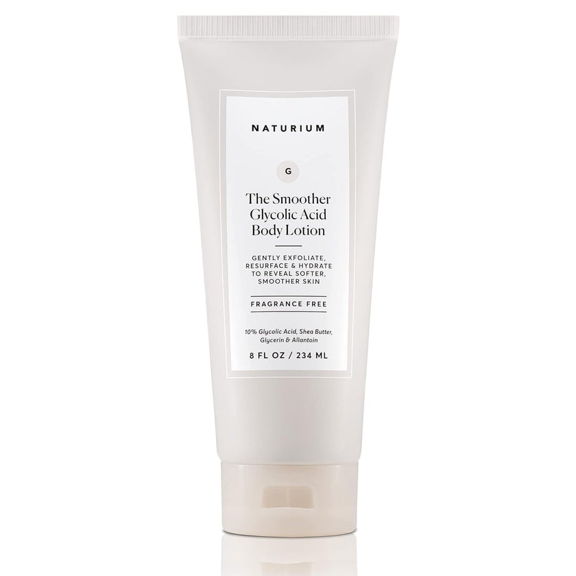 Naturium The Smoother Glycolic Body Lotion | Moisturizing & Exfoliating Cream, With AHA, For Rough and Dry Skin | 8 FL OZ / 234 ml 🍁 All In One Marketplace Canada