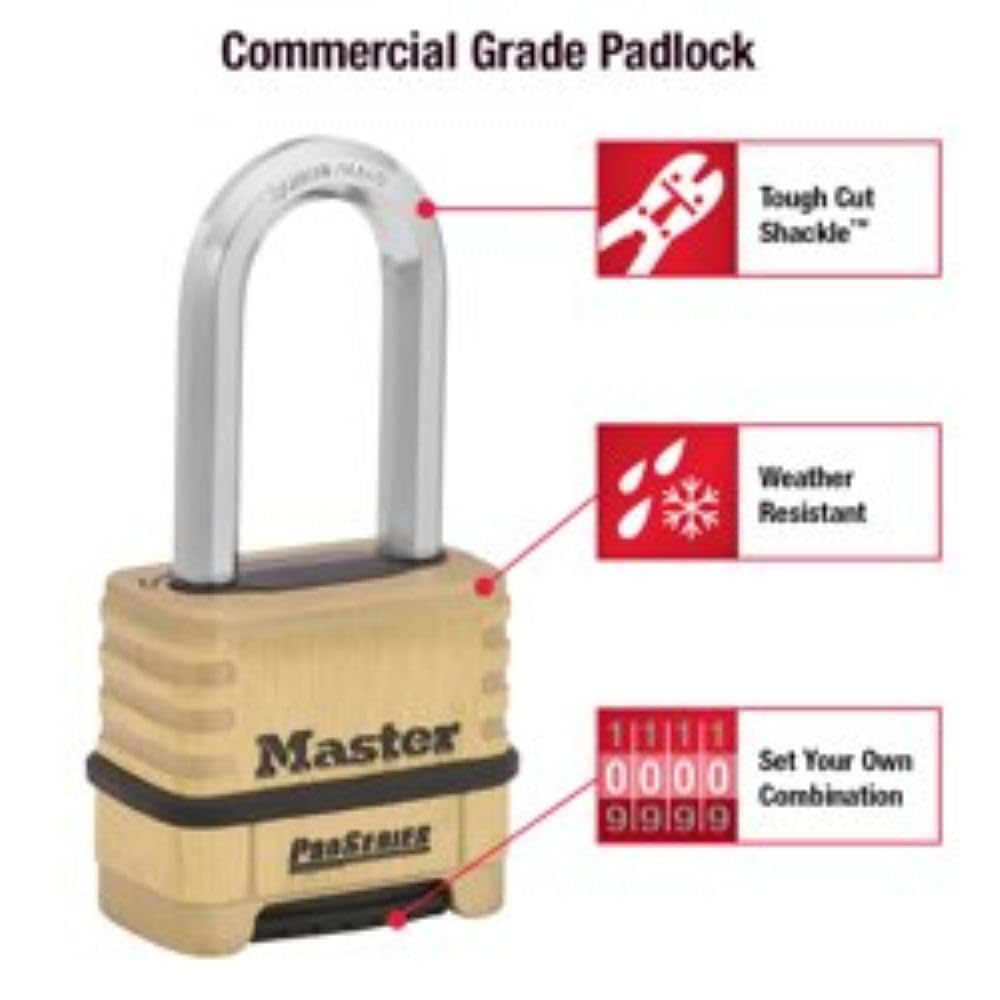 Master Lock ProSeries Set Your Own Combination Lock, 2-1/4