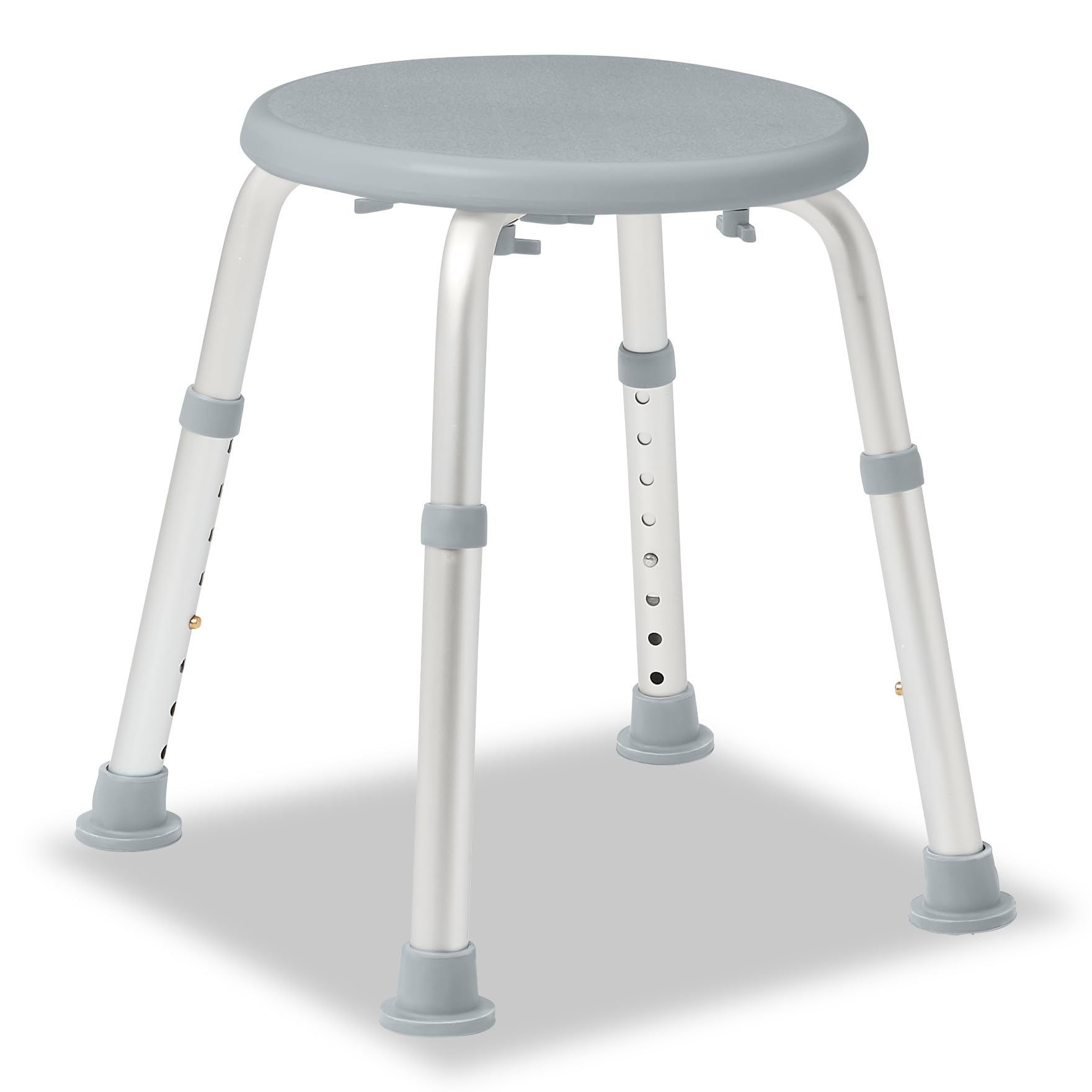Medline Round Shower Stool, Gray, Tool-Free Assembly, 300lb Capacity 🍁 All In One Marketplace Canada