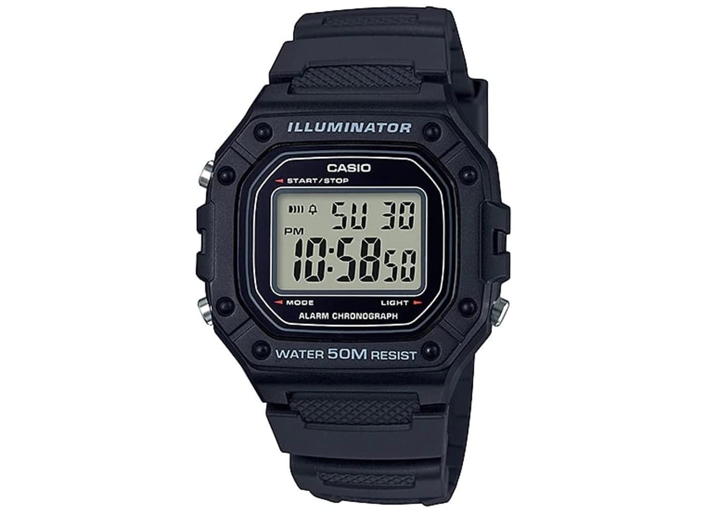 Casio Men's W-218H-1AVCF Classic Digital Display Quartz Black Watch 🍁 All In One Marketplace Canada
