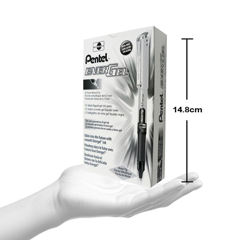 Pentel EnerGel Gel Pen with Cap 0.7mm, Black Ink, 12PK 🍁 All In One Marketplace Canada